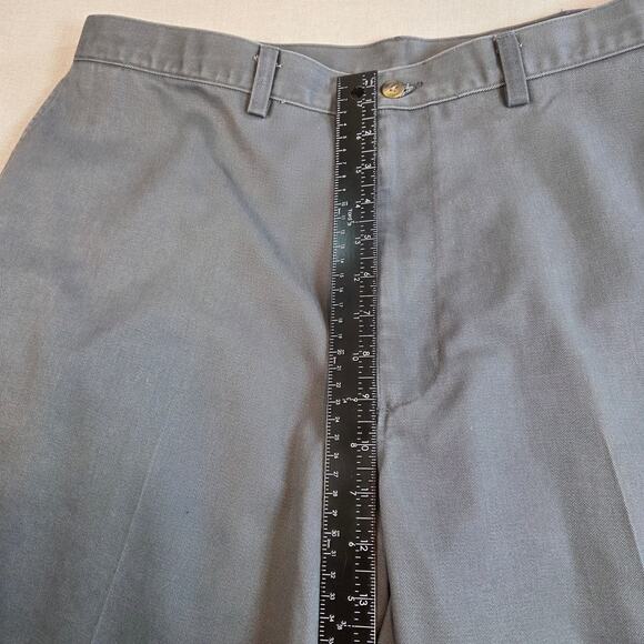 Vintage Haggar Generations Pleated 100% Cotton Slacks Men’s 38x30 Gray Mexico - Picture 7 of 12